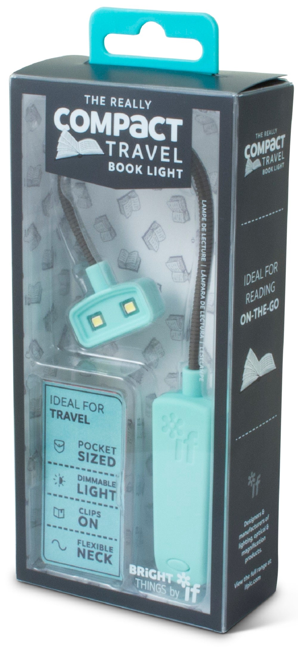 Compact Book Light - lampka do książki - miętowa