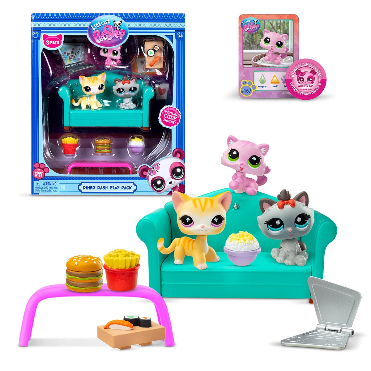 Littlest Pet Shop Podwieczorek z 3 figurkami seria 3 LPS00636