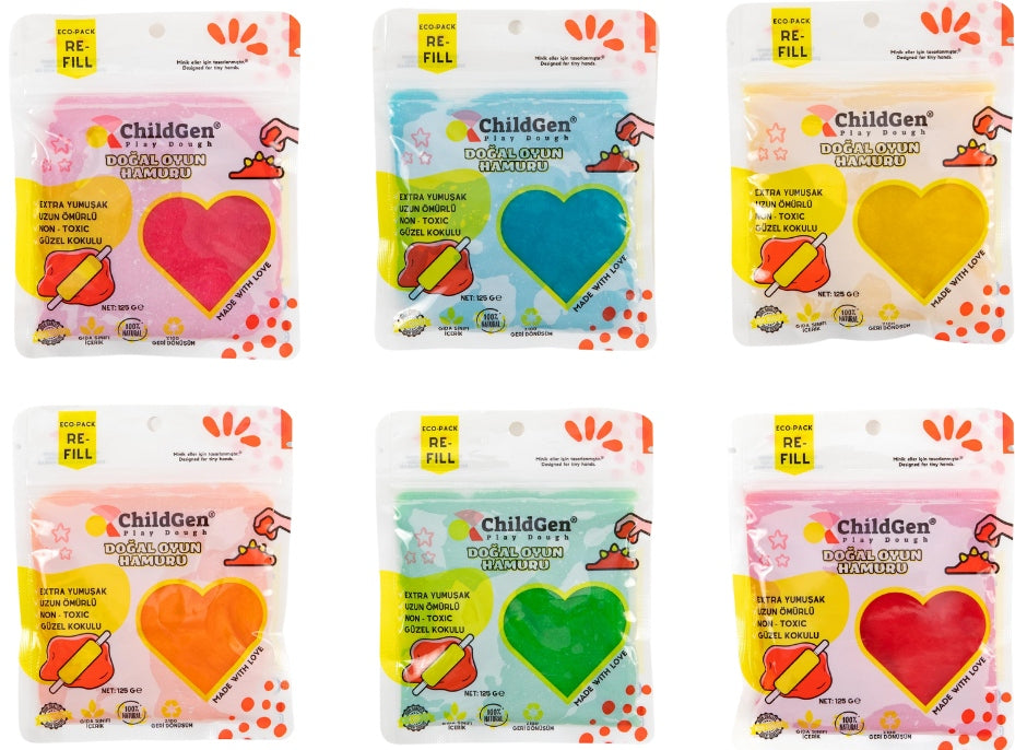 Naturalna ciastolina eko-pack 6 kolorów
