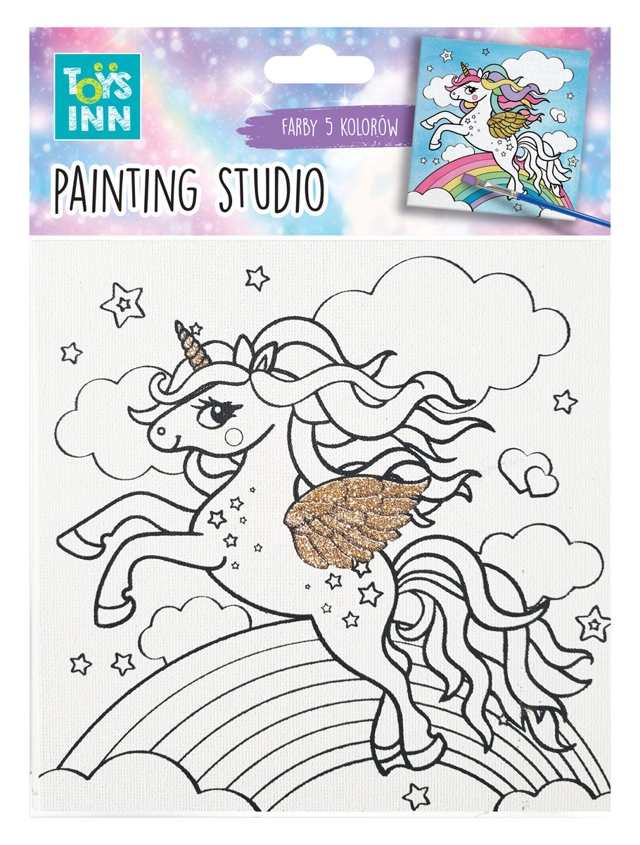 Canvas unicorn rainbow zestaw do malowania ToysInn