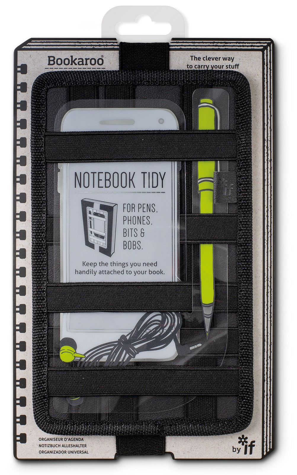 Organizer na notes czarny Bookaroo Notebook tidy IF