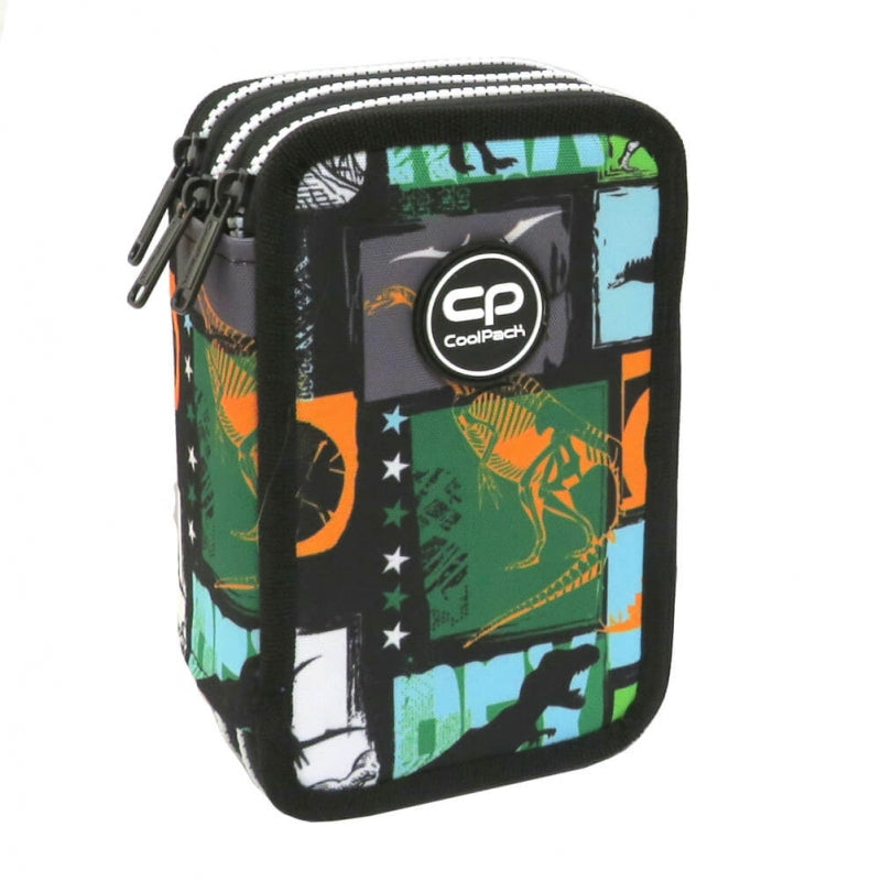 Piórnik 3-komorowy z wyposażeniem Coolpack Jumper 3 JURASSIC