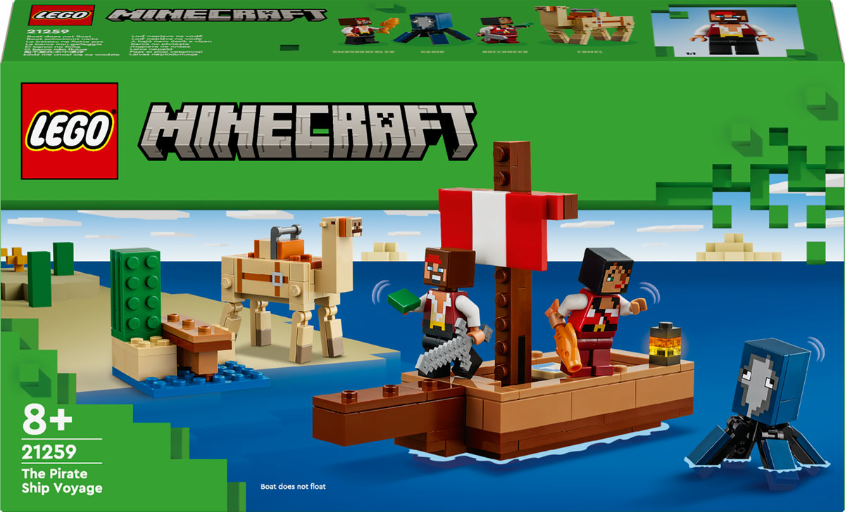 LEGO Minecraft Rejs statkiem Pirackim 21259