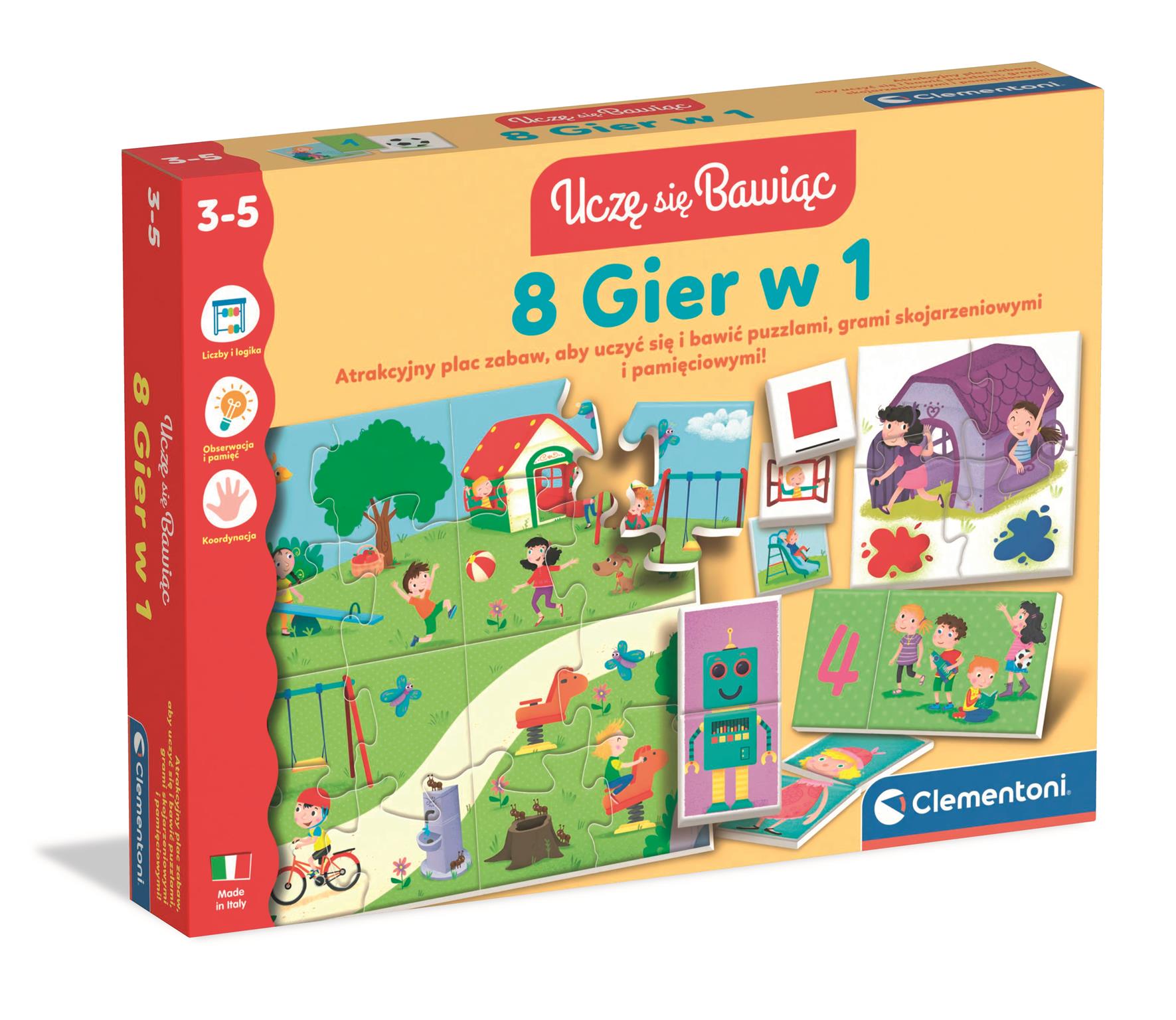 Edukacyjny zestaw 8 gier w 1 50414