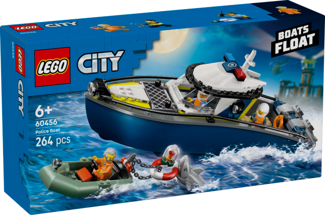 LEGO City Pościg łodzią policyjną 60456