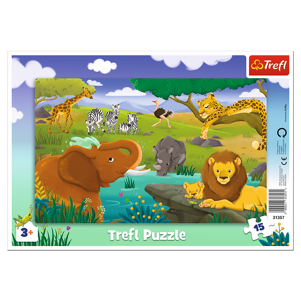 Puzzle 15 ramkowe Sawanna 31357
