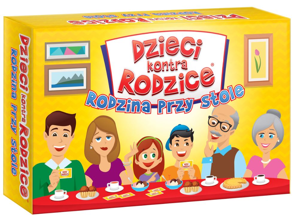 Gra Rodzina przy stole dzieci kontra rodzice