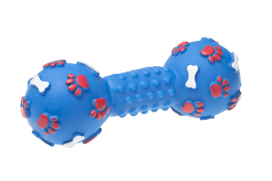 Hantel piszczący 14,3 cm dla zwierząt 1szt.mix