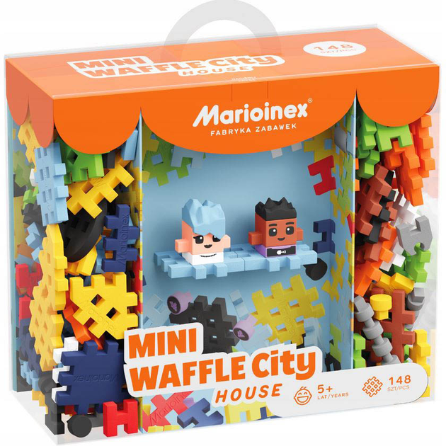 Klocki konstrukcyjne Waffle mini City Dom 148 elementów