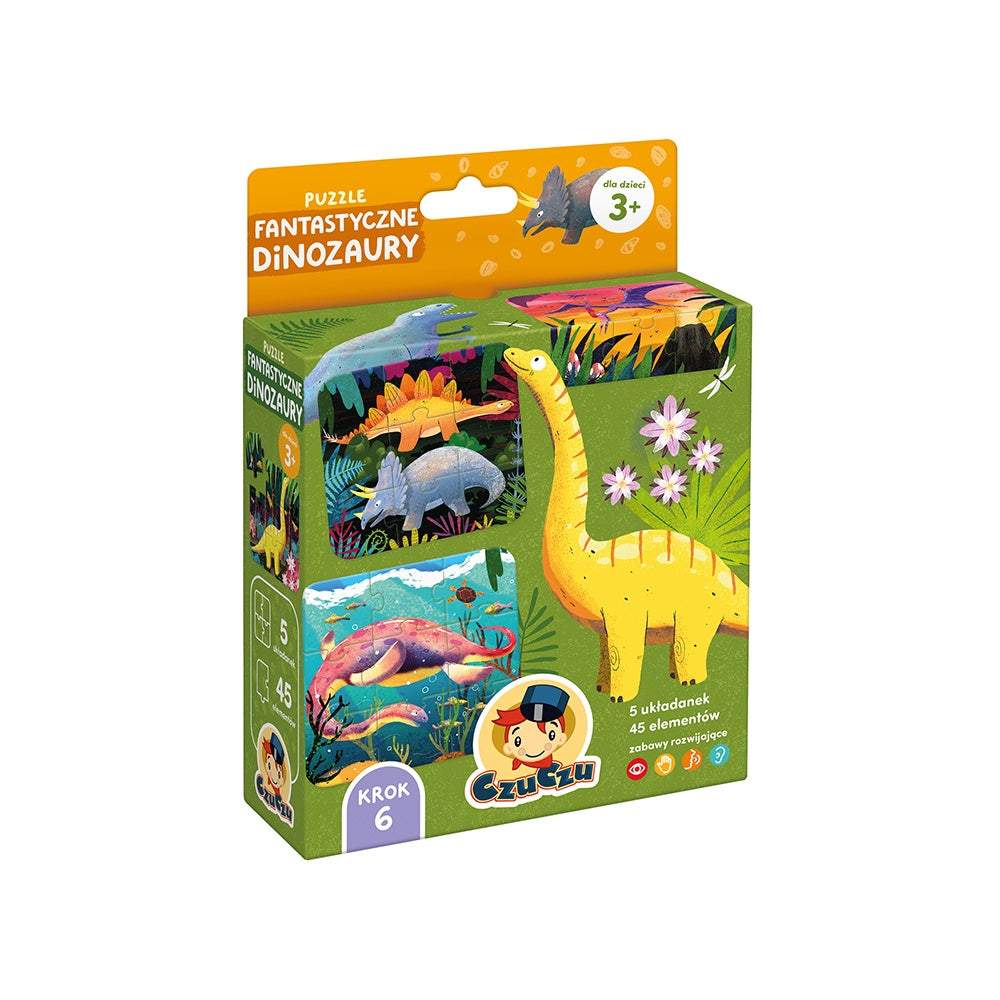 Puzzle Fantastyczne Dinozaury CzuCzu