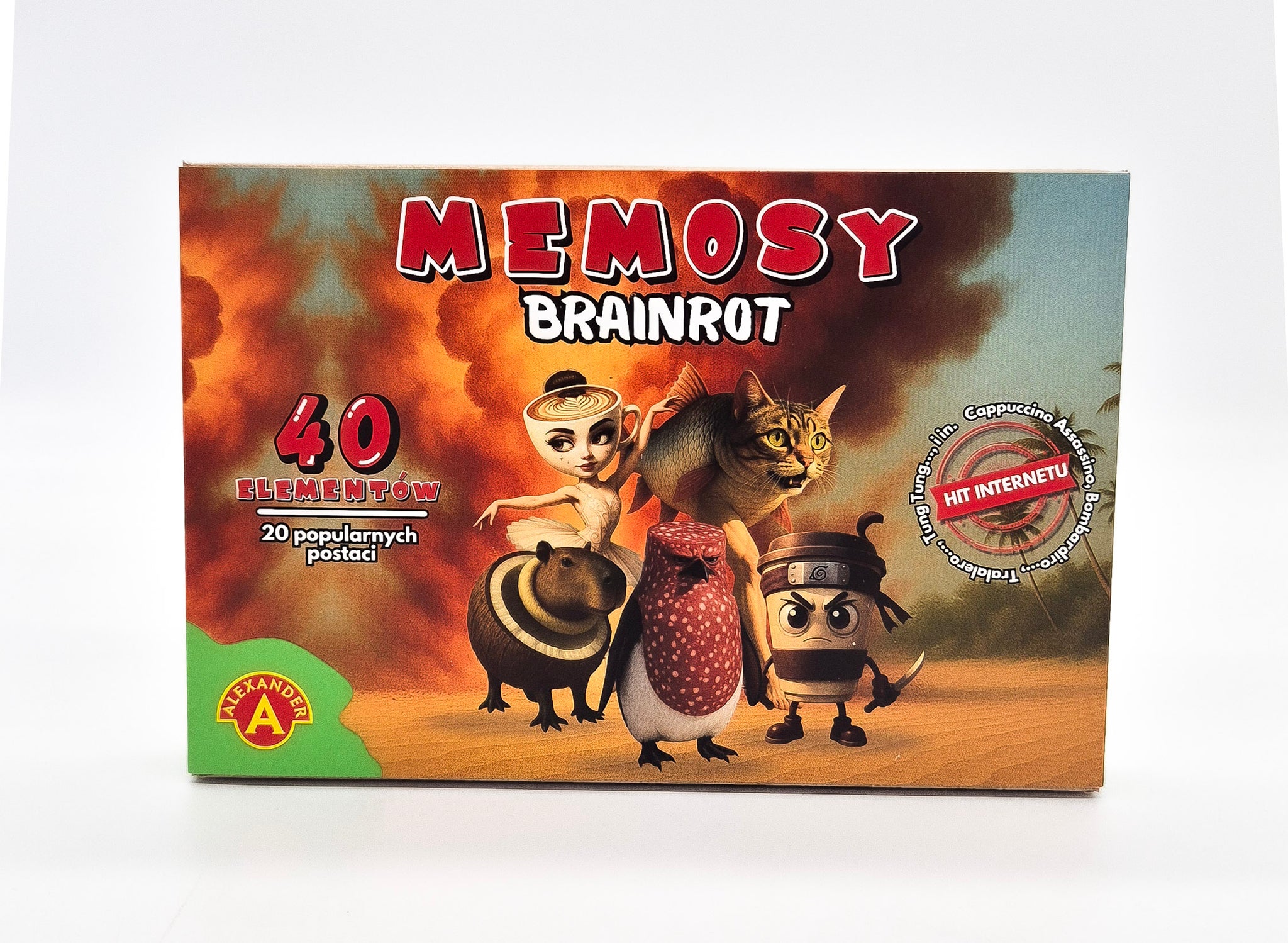 Gra Memosy Brainrot - Ballerina Capuccina, Tung Tung Tung Sahur i inni