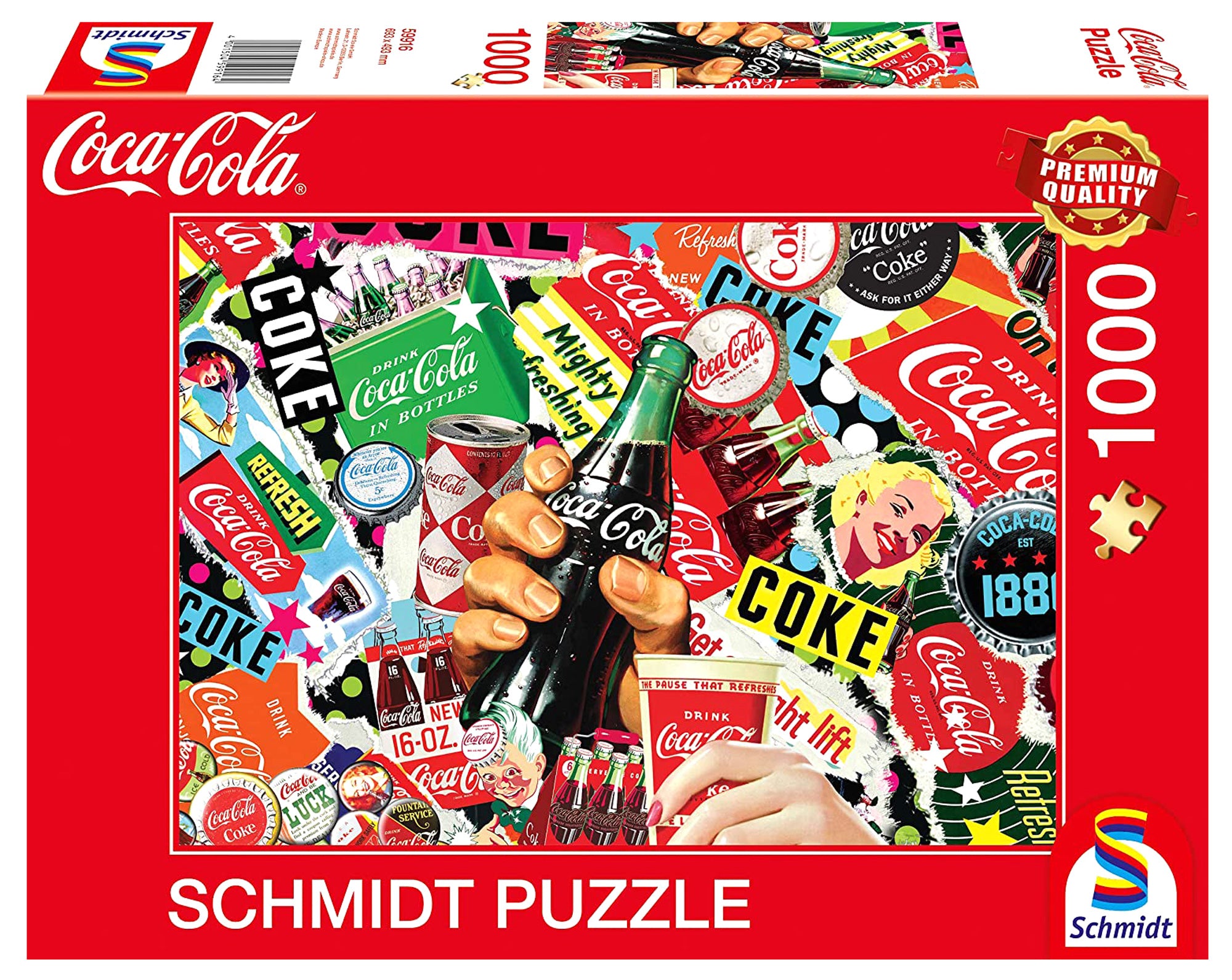 Puzzle 1000 PQ COCA-COLA Reklama 109964