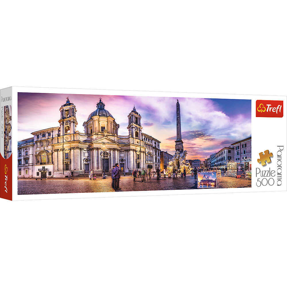 Puzzle 500 panoramiczne Piazza Navona Rzym 29501