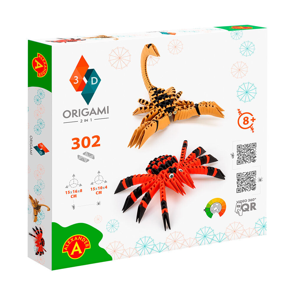 Origami 3D 2w1 Pająk, skorpion