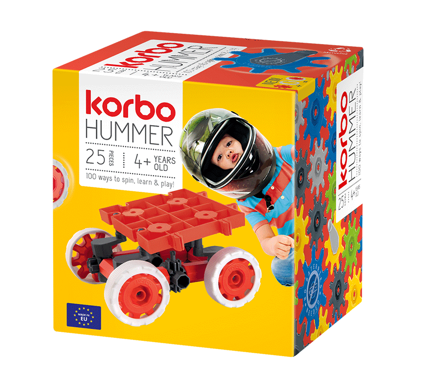 Klocki Korbo Hummer 25 elementów red