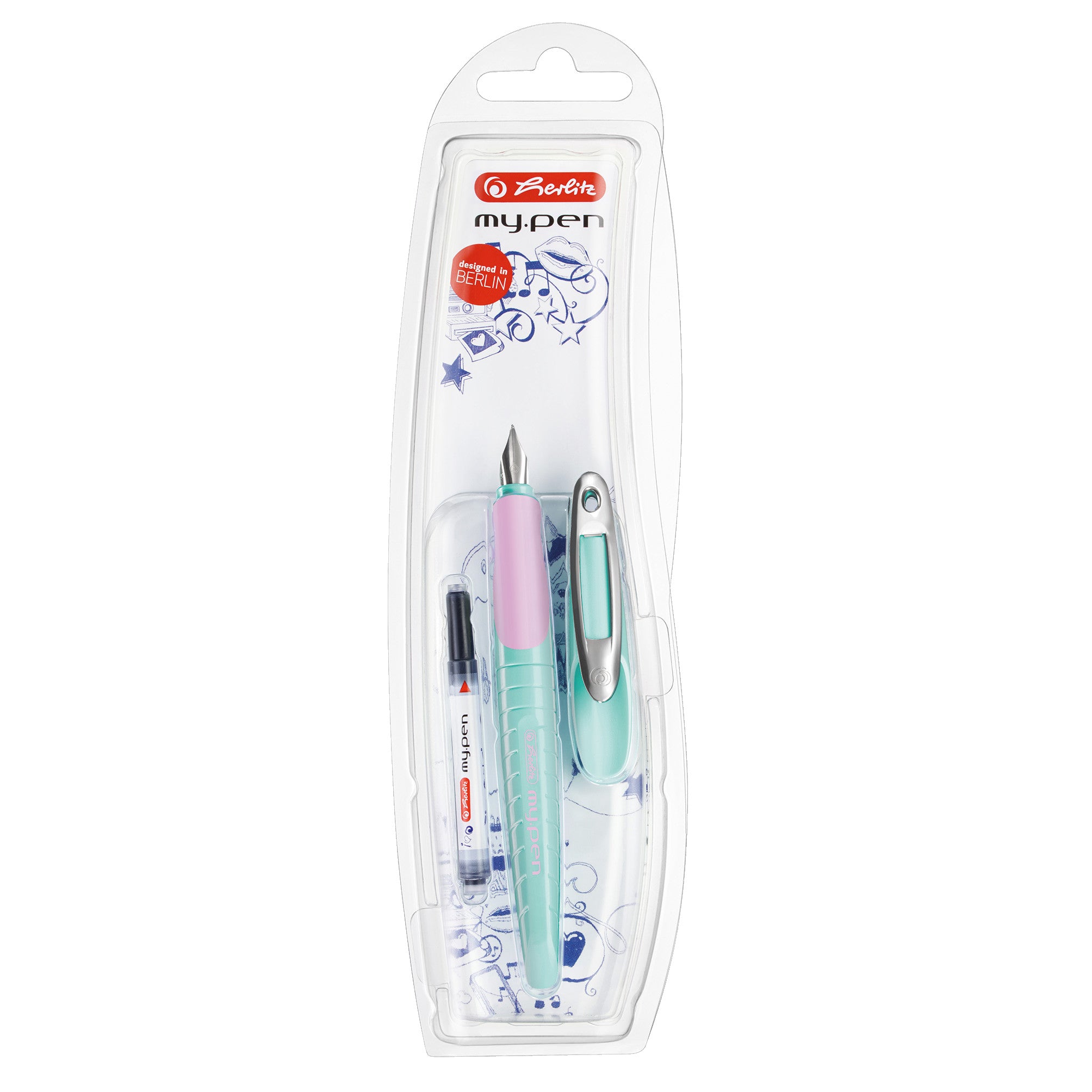 Pióro wieczne Herlitz my.pen mięta-lila