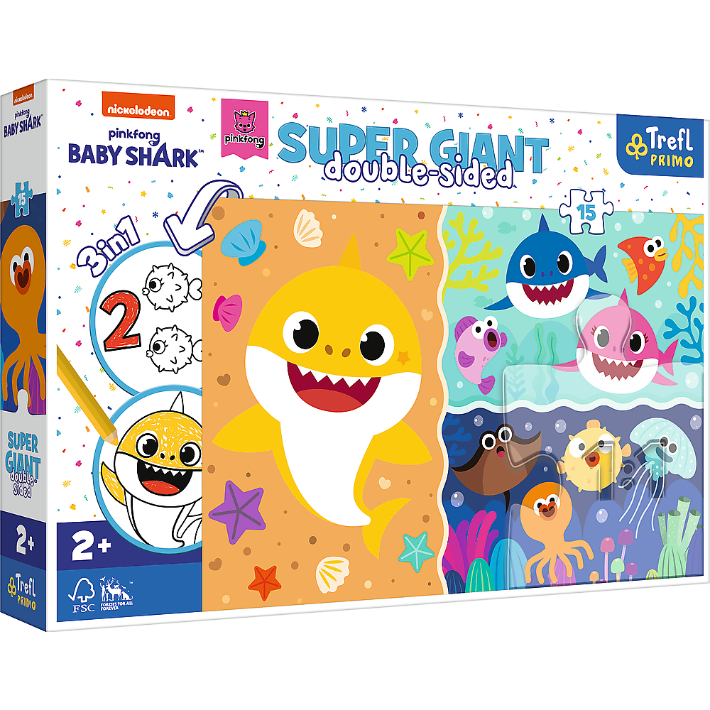 Puzzle 15 Super Giant Mały rekin 42004
