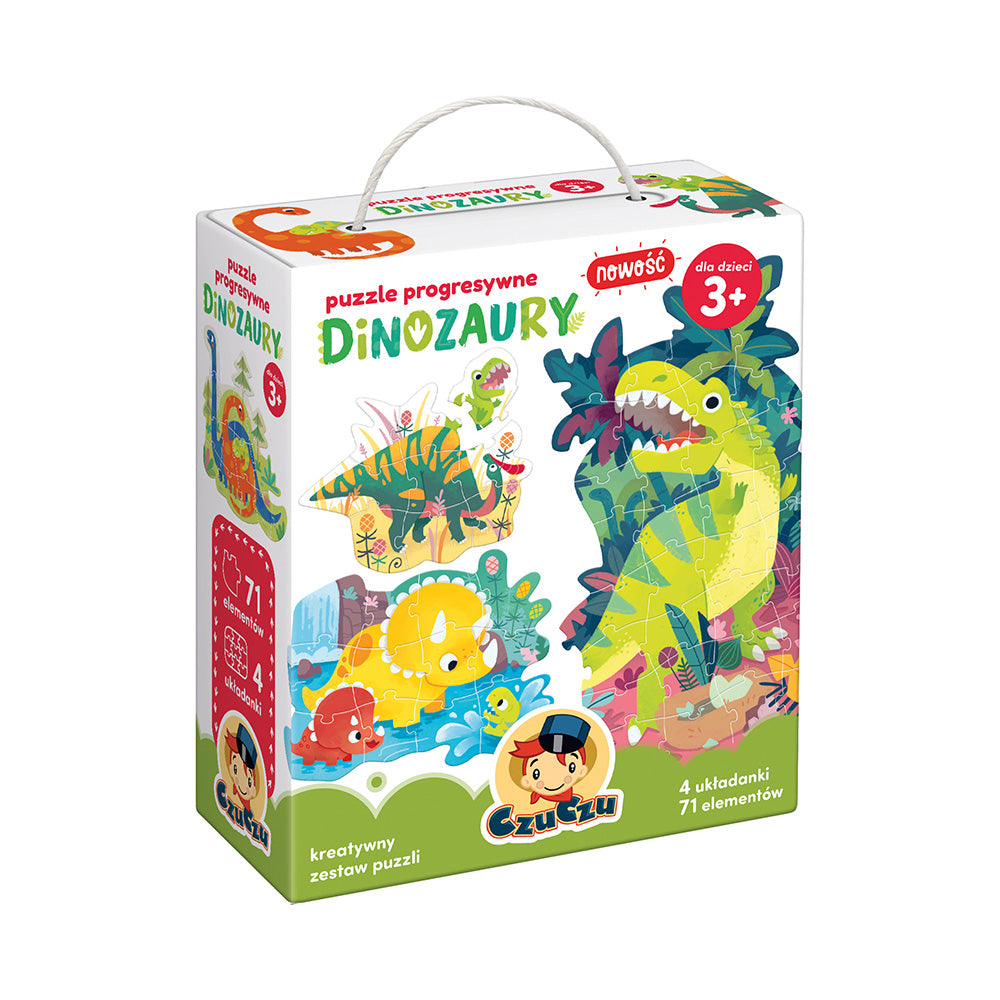 Puzzle progresywne Dinozaury CzuCzu