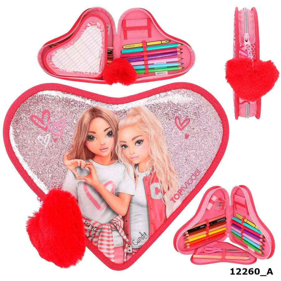 Piórnik z wyposażeniem serce Top Model OneLove 12260A