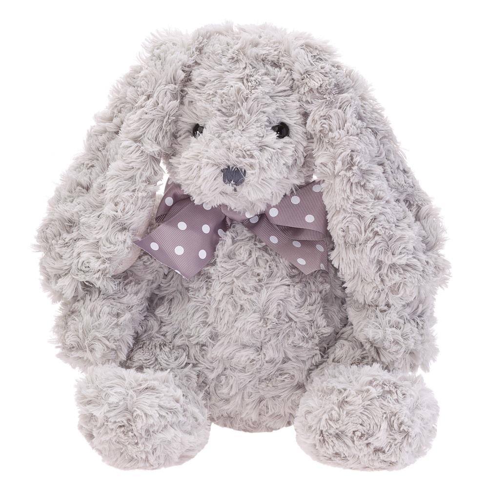 Maskotka Królik Caramen szary z kokardą 28 cm/36 13532