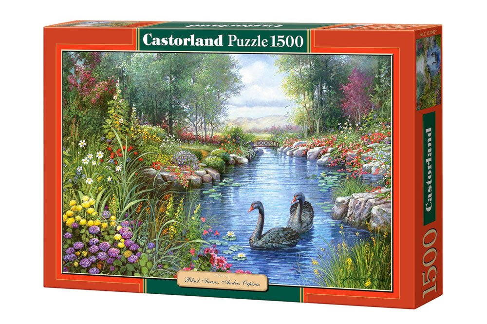 Puzzle 1500 Kopia Czarne Łabędzie Andres Orpinas C-151042-2