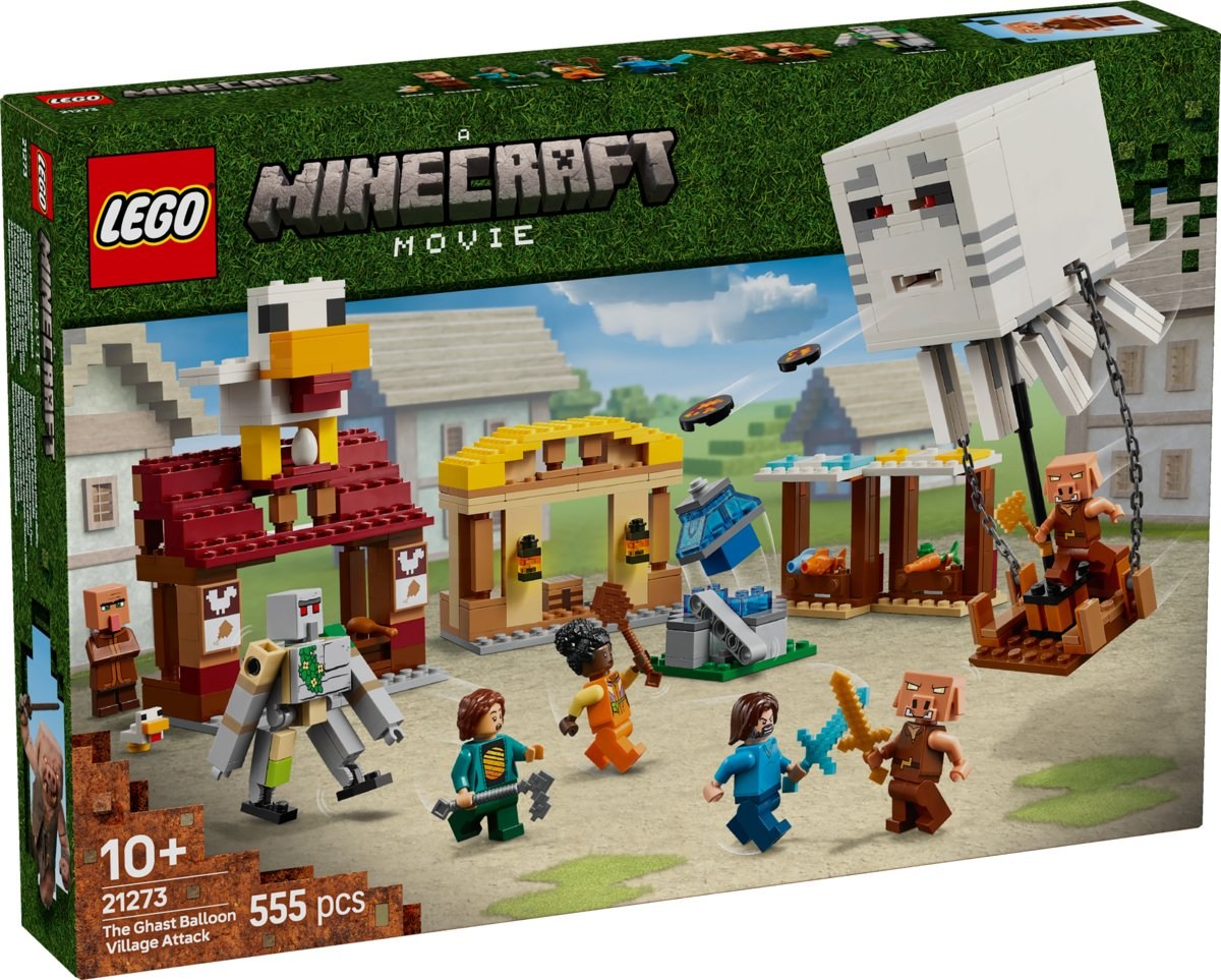 LEGO Minecraft Atak balonowego Ghasta na wioskę 21273