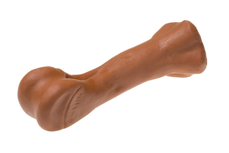 Kość gładka piszcząca 15,4 cm dla zwierząt 1szt. mix