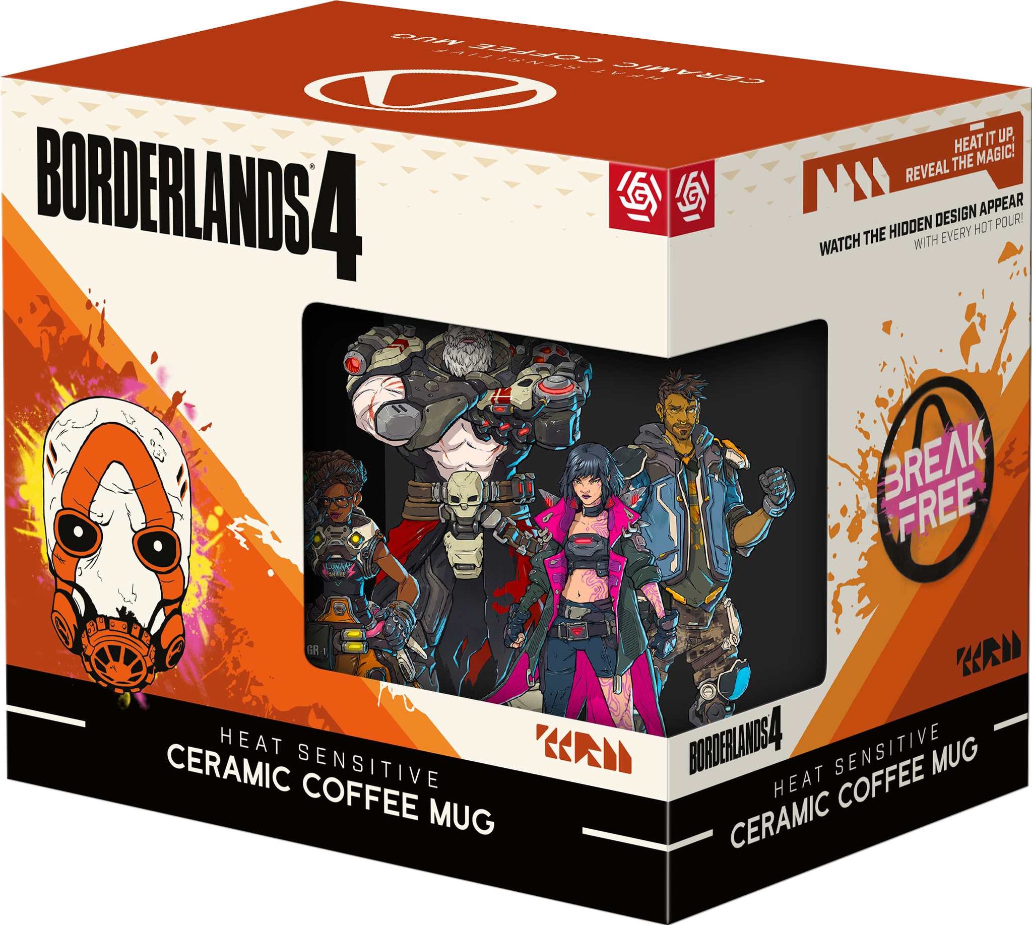 Kubek 450ml termoaktywny Borderlands 4 Vault Keeper Glitch