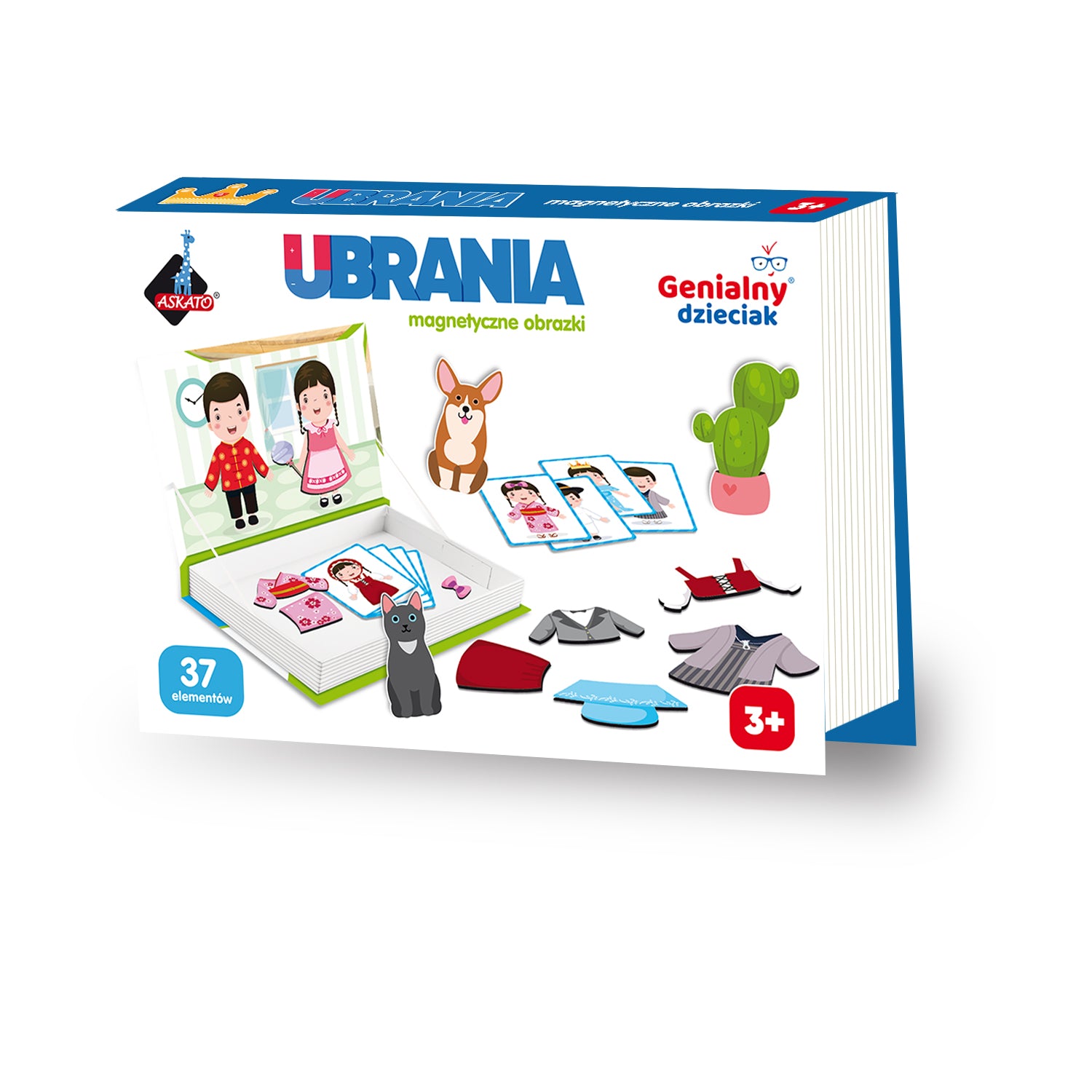 Puzzle 37 magnetyczne obrazki ubrania 110721