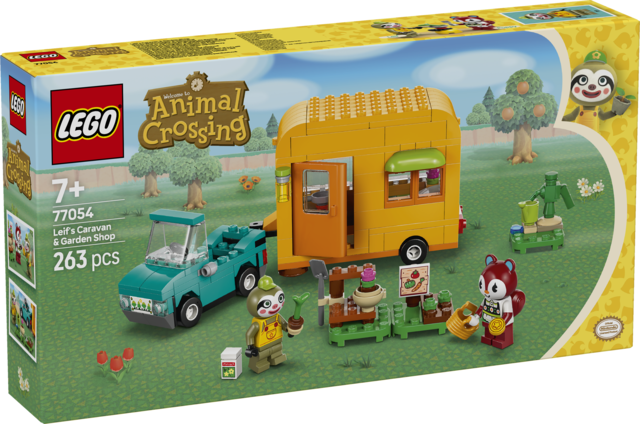 LEGO Animal Crossing Leif i jego karawan oraz sklep ogrodniczy 77054