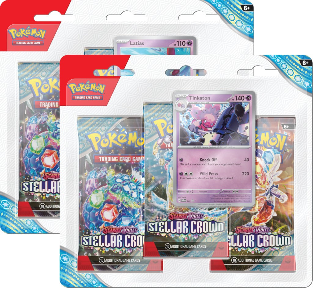 Pokemon TCG Scarlet & Violet Stellar Crowns 3 Pack blister 1szt.mix