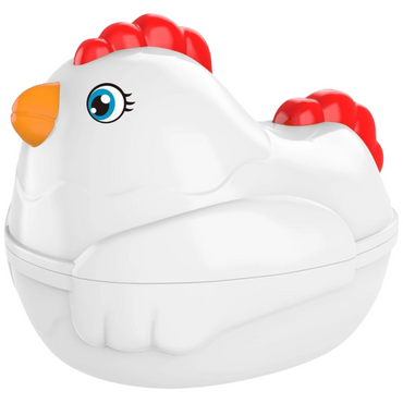 Zestaw Układanka Gra Edukacyjna Sorter Montessori Klocki Jajka Kurka Owoce