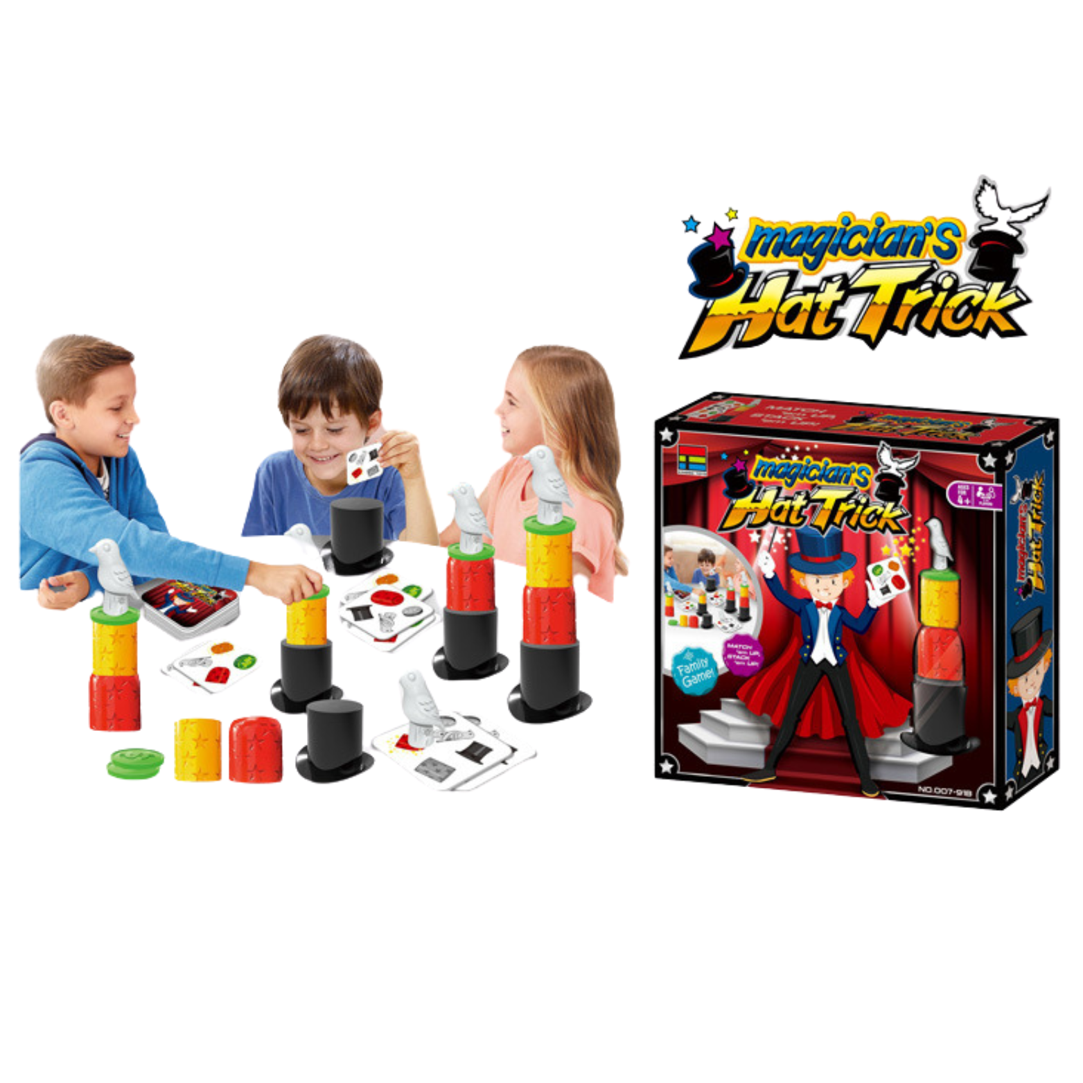 Gra Magiczny Kapelusz Gra Rodzinna Dla Dzieci Prezent Zręcznościowa