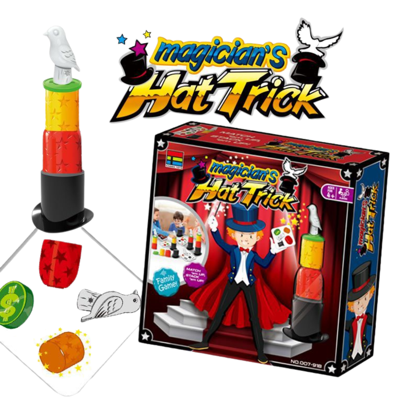 Gra Magiczny Kapelusz Gra Rodzinna Dla Dzieci Prezent Zręcznościowa