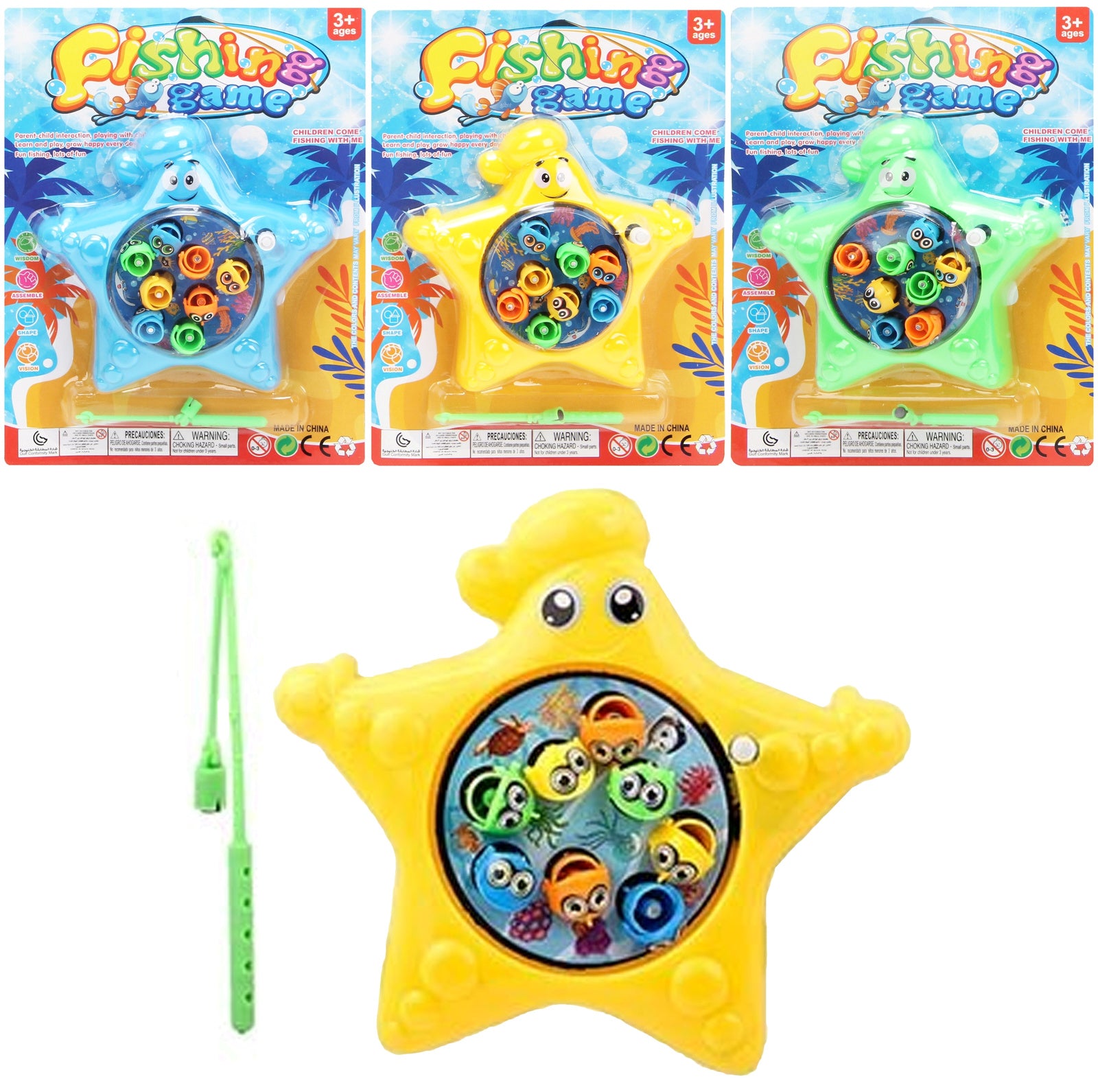 GRA ŁOWIENIE RYBEK NAKRĘCANE ROZGWIAZDA GWIAZDA ZRĘCZNOŚCIOWA PREZENT1szt