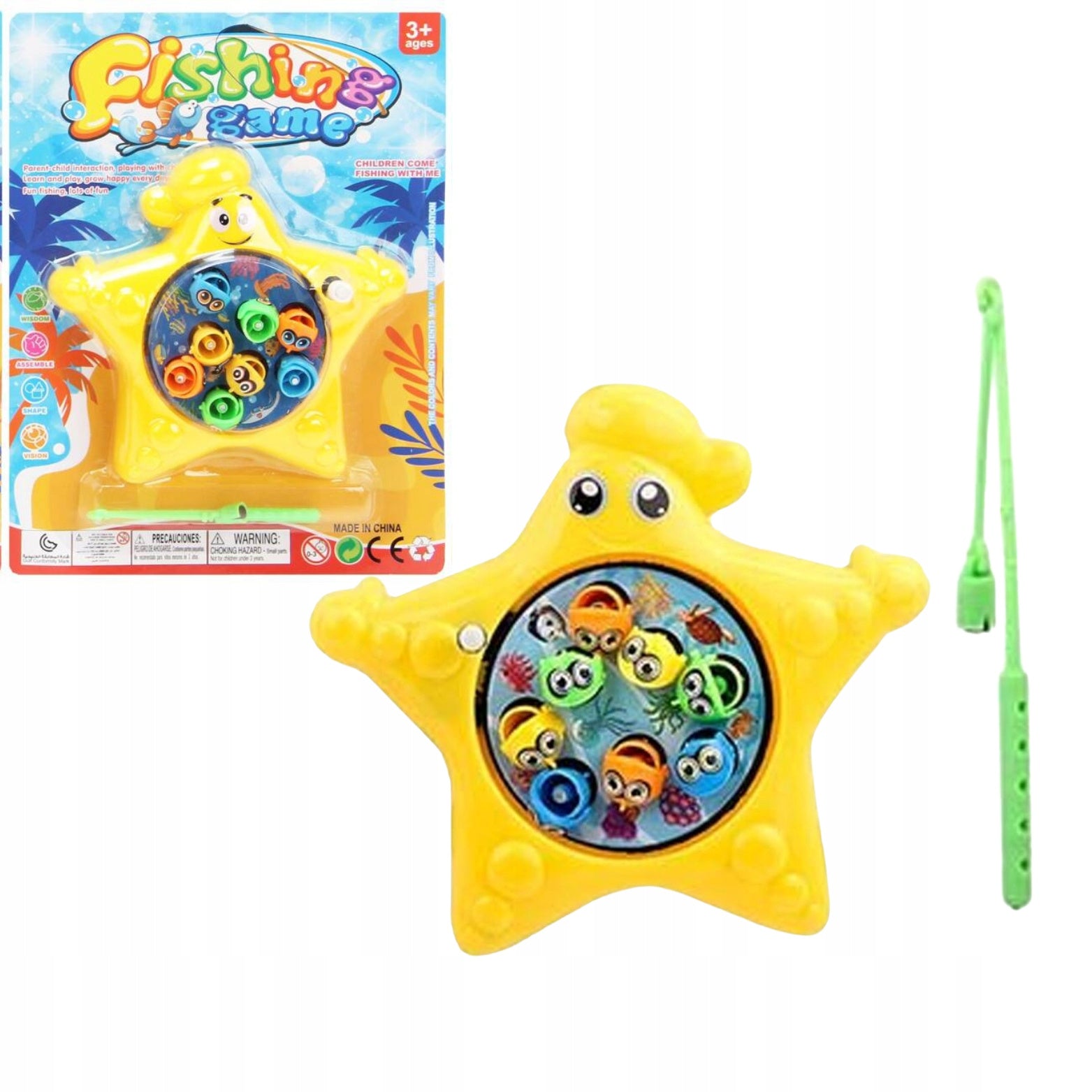 GRA ŁOWIENIE RYBEK NAKRĘCANE ROZGWIAZDA GWIAZDA ZRĘCZNOŚCIOWA PREZENT1szt