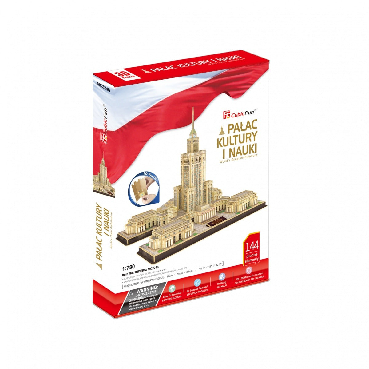 Puzzle 144 3D Pałac Kultury i Nauki