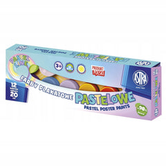 Farby plakatowe pastelowe Astra 12 kolorów
