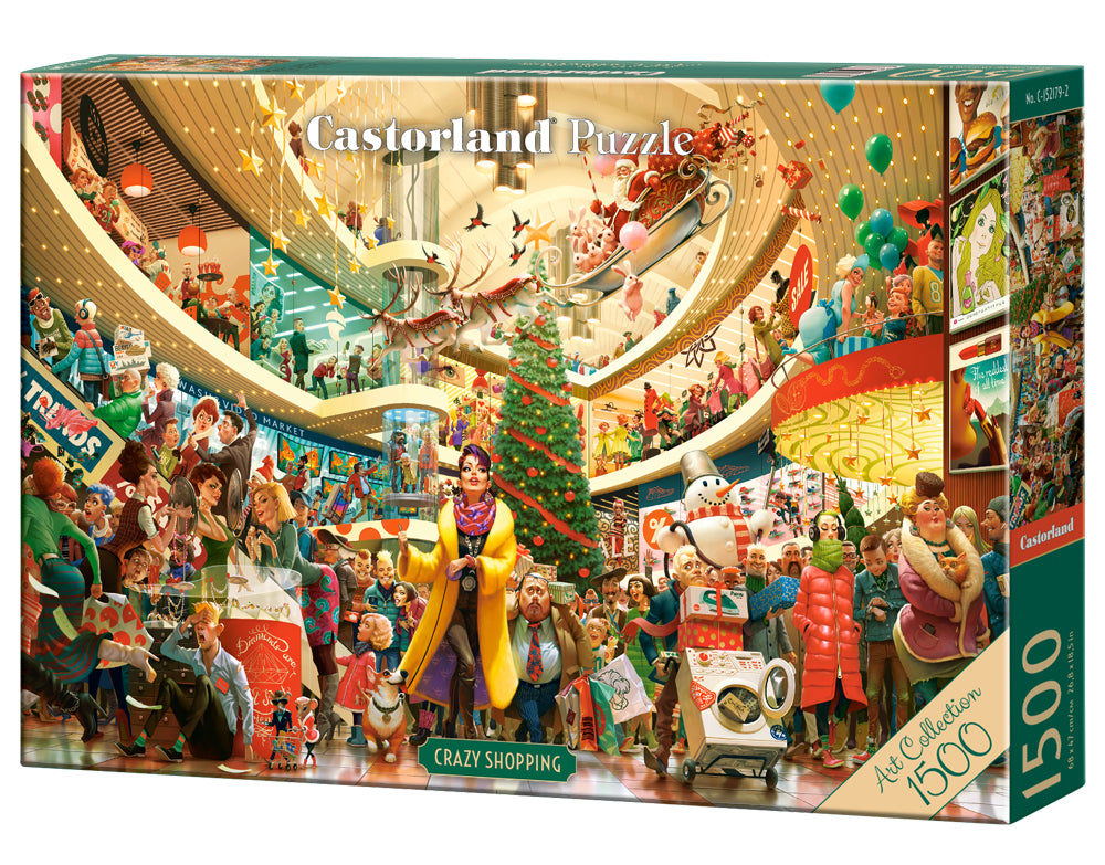 Puzzle 1500 Art Collection Crazy Shopping  C-152179-2