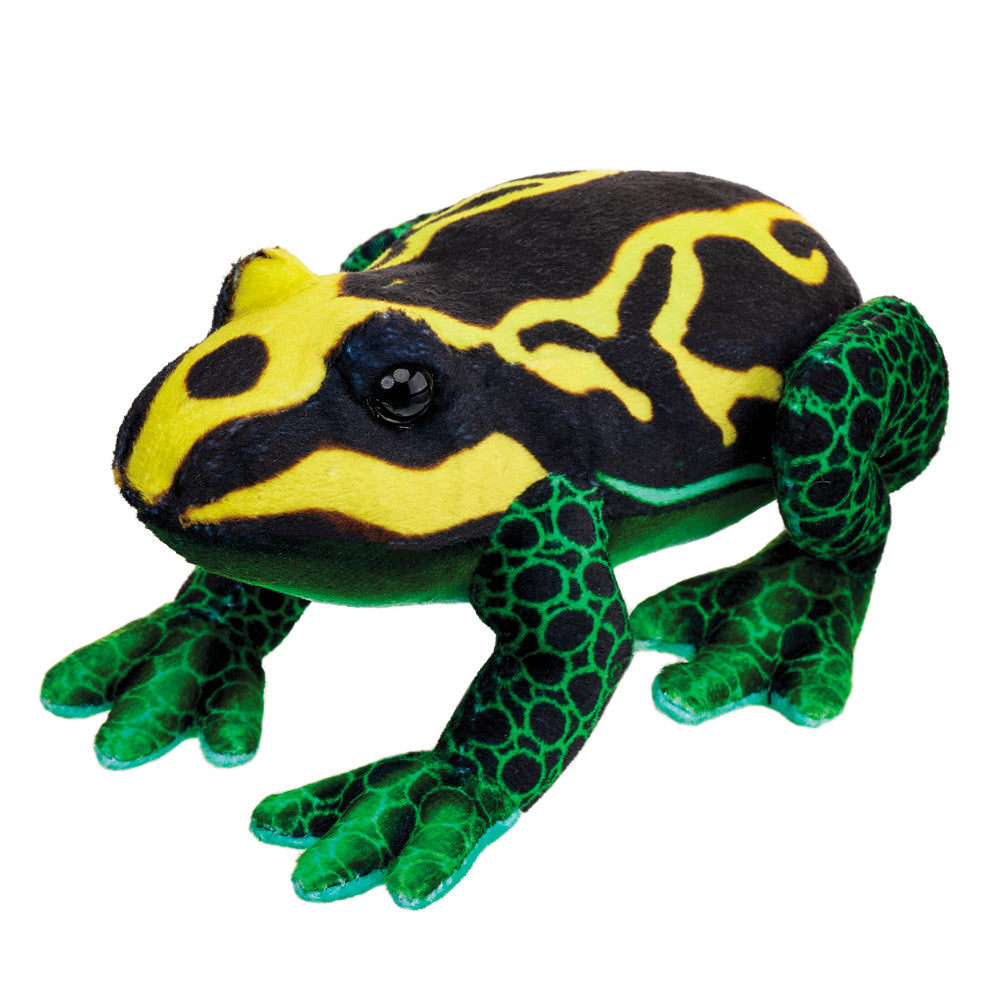 Maskotka ZOO Żaba czarno żółta 13cm