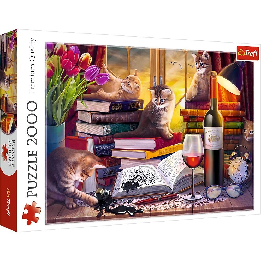 Puzzle 2000 Koci wieczór 27126