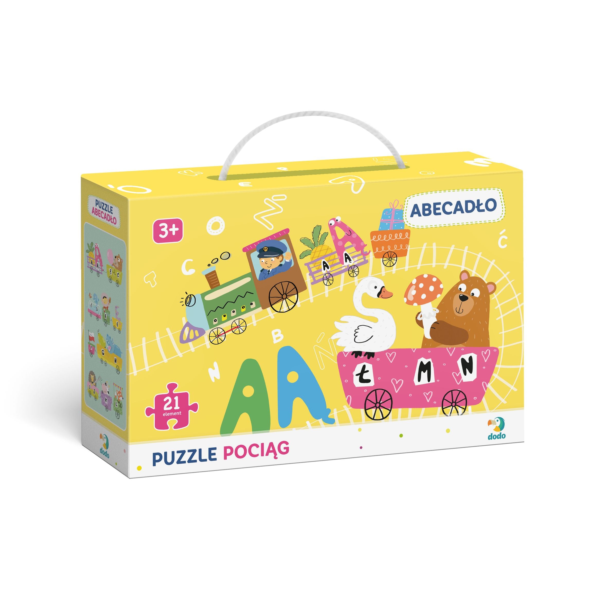 Puzzle pociąg abecadło (wersja polska) DOP300149