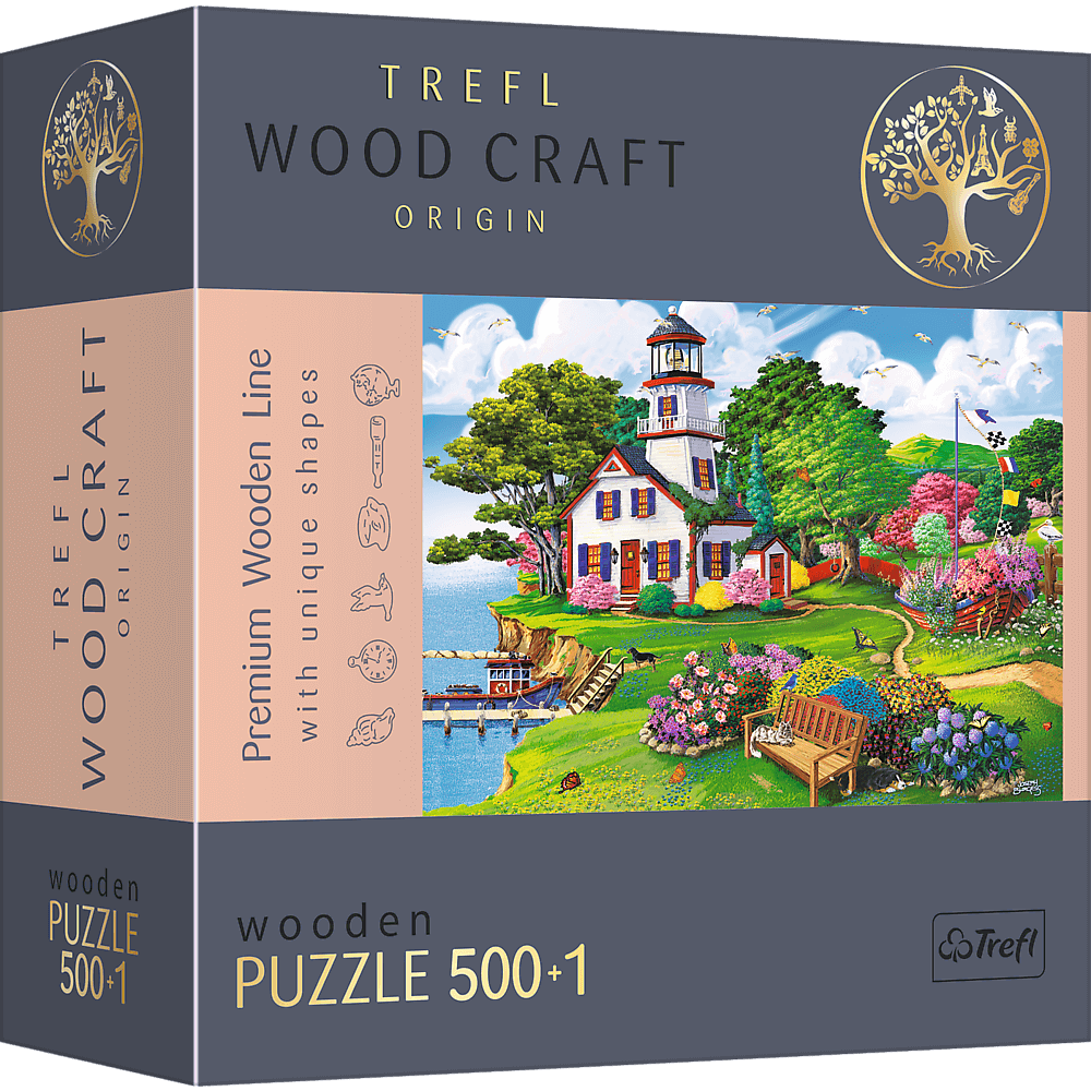 Puzzle 500+1 Drewniane Letnia przystań 20161