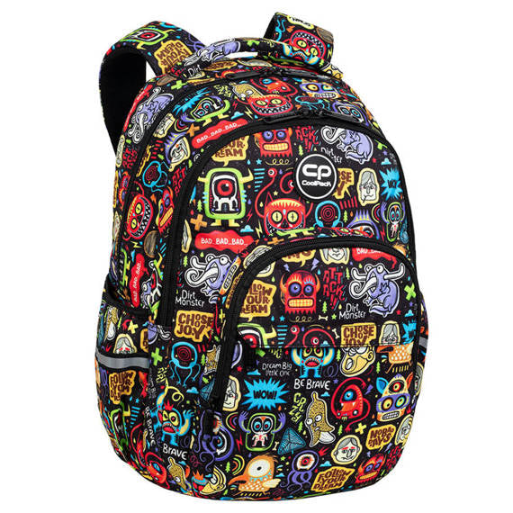 Plecak 2-komorowy Coolpack basic plus scary stickers