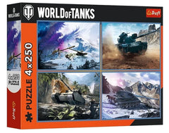 PUZZLE 4x250 Wielka bitwa czołgów 13347