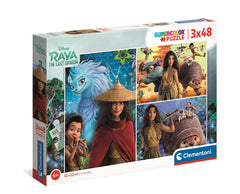 Puzzle 3w1 super color Raya i ostatni smok 25259