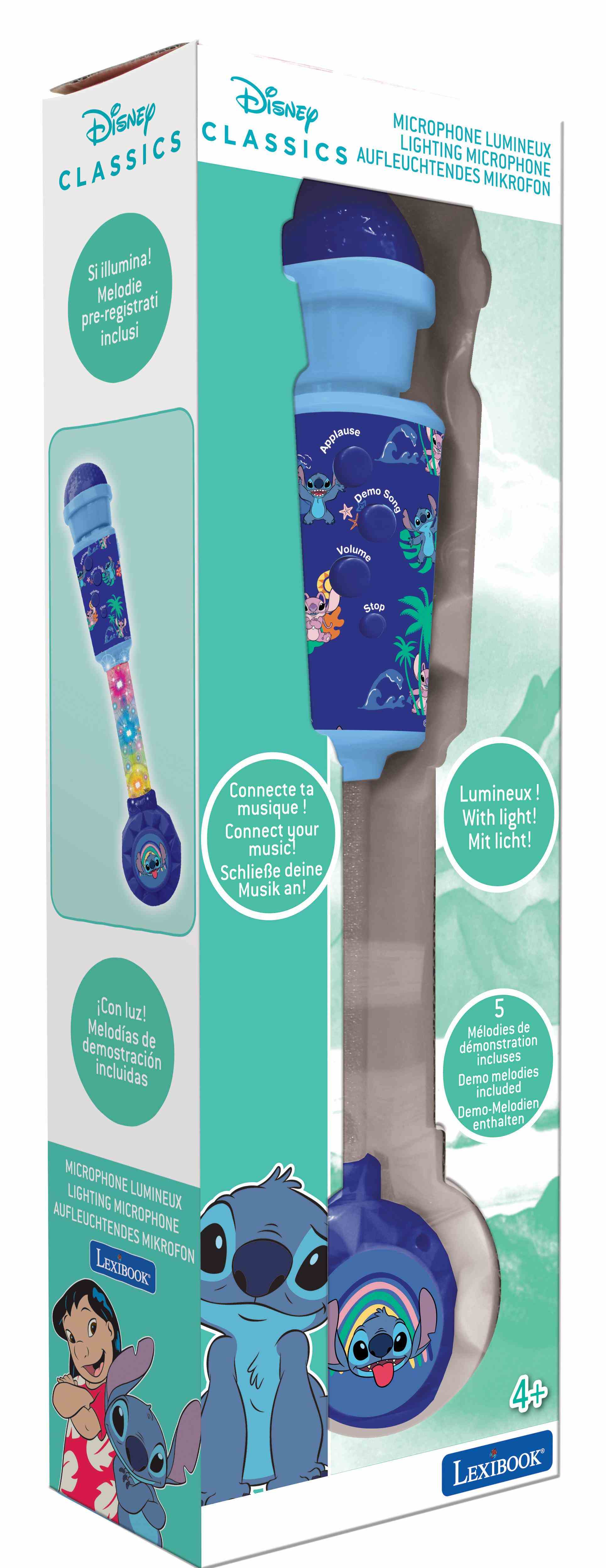 Świecący Mikrofon Stitch Lexibook MIC90D