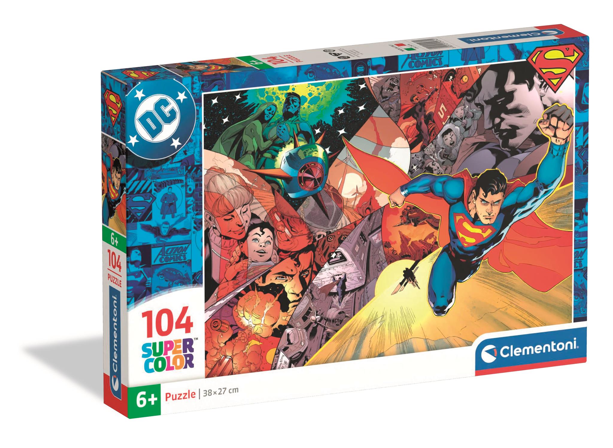 Puzzle 104 Super kolor Superman 25074