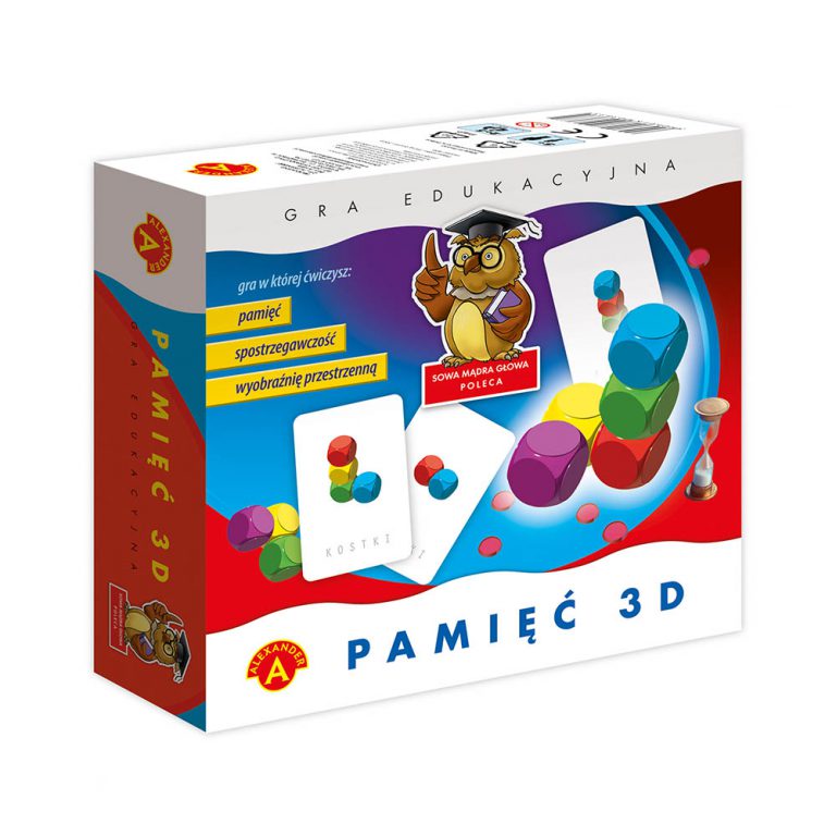 Gra Pamięć 3D Sowa Mądra Głowa