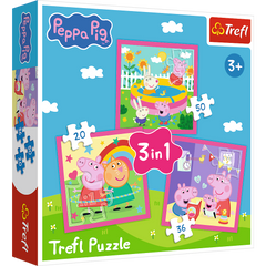 Puzzle 3w1 Peppa i przyjaciele 34873